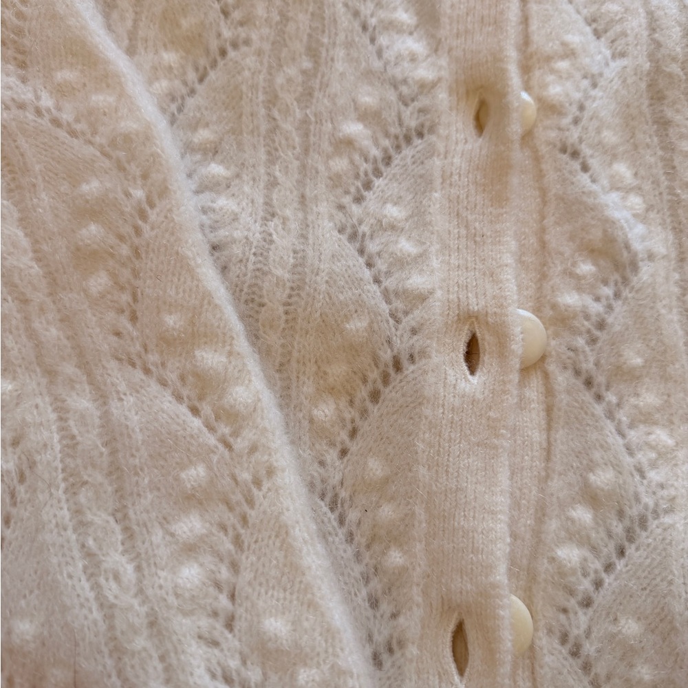 Sezane Ecru cardigan - Picture 7 of 11